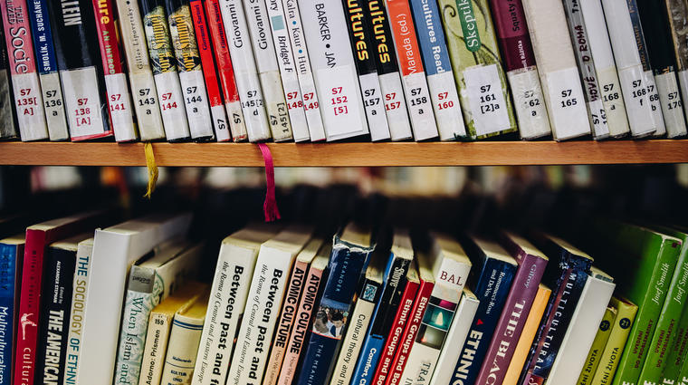 library bookshelf