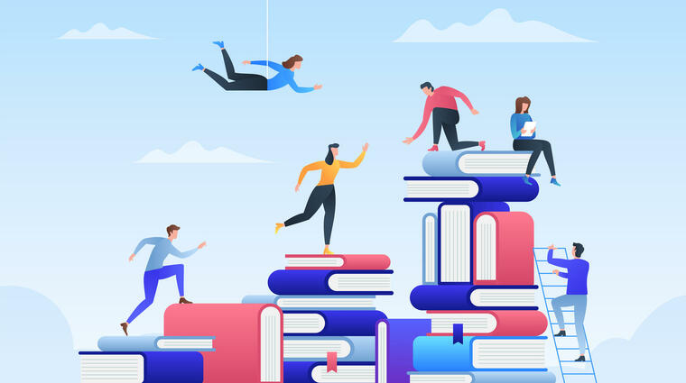 ilustrace studenti